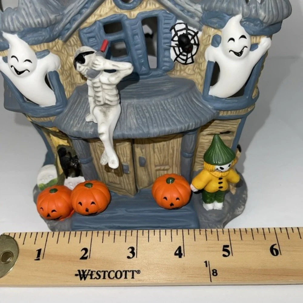 Partylite Halloween Haunted House Ghost Tealight Candle/s Holder P7311‎ RETIRED - Picture 14 of 16